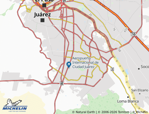 MICHELIN Infonavit Oasis map - ViaMichelin