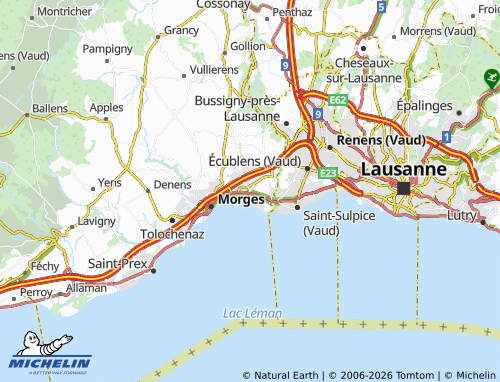 Mappa MICHELIN Préverenges - ViaMichelin