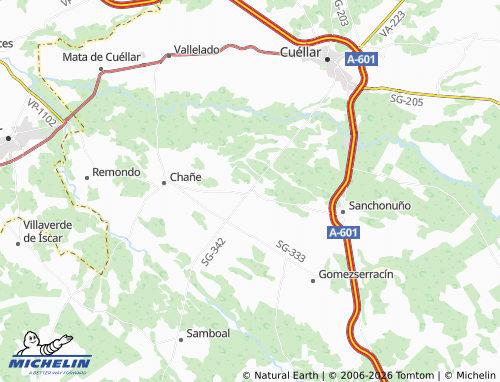 MICHELIN Arroyo de Cuéllar map - ViaMichelin