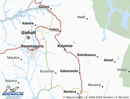 MICHELIN-Landkarte Kayonza - ViaMichelin
