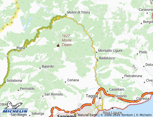 MICHELIN Argallo map - ViaMichelin