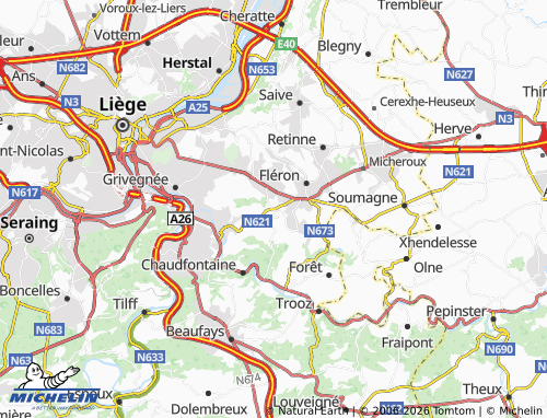 Kaart MICHELIN Romsée - ViaMichelin