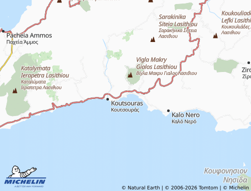 MICHELIN Makrygialos map - ViaMichelin