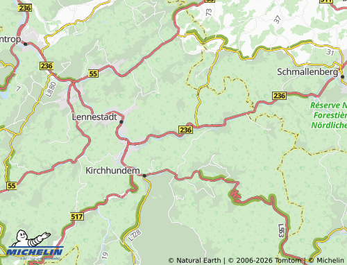 MICHELIN Langenei map - ViaMichelin