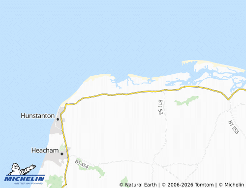 Carte MICHELIN Thornham - ViaMichelin