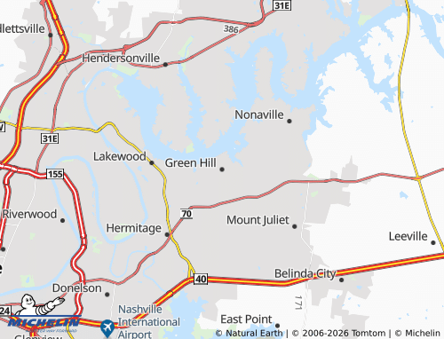 Mapa MICHELIN Green Hill - ViaMichelin