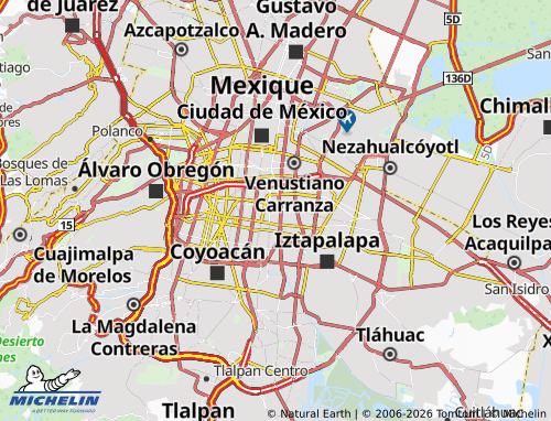 Kaart MICHELIN Santiago Sur - ViaMichelin
