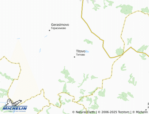 MICHELIN Titovo map - ViaMichelin