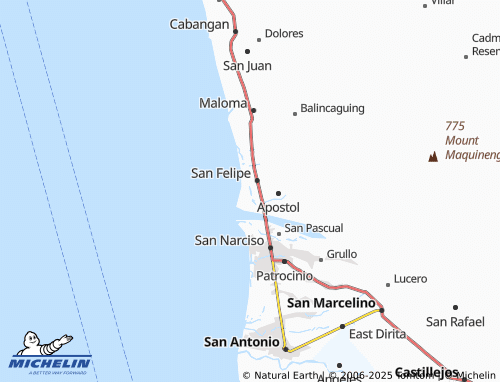 MICHELIN Santo Niño map - ViaMichelin
