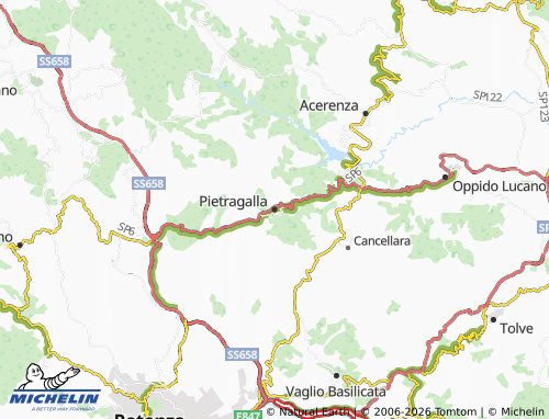 Carte MICHELIN Pietragalla - ViaMichelin