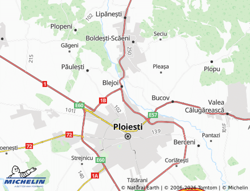 MICHELIN Ploieștiori map - ViaMichelin