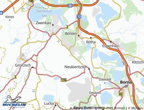 Carte MICHELIN Lippendorf - ViaMichelin
