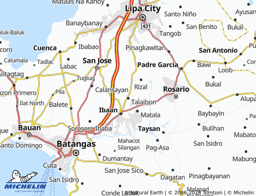MICHELIN Talaibon map - ViaMichelin