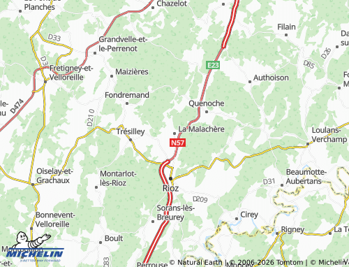 Mappa MICHELIN La Malachère - ViaMichelin