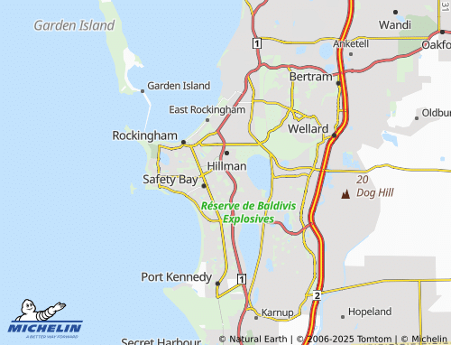 MICHELIN Cooloongup map - ViaMichelin