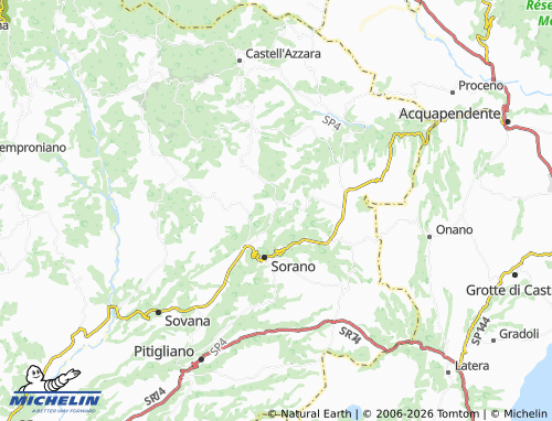 MICHELIN Case Rocchi map - ViaMichelin