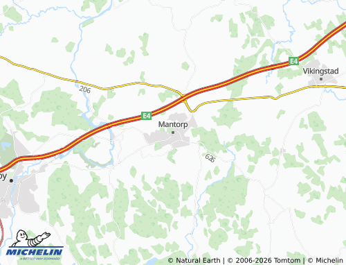 Carte MICHELIN Mantorp - ViaMichelin