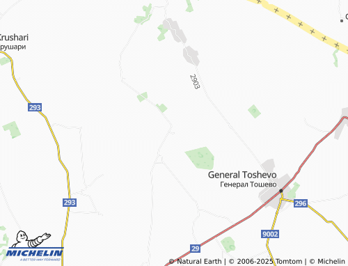 MICHELIN Zograf map - ViaMichelin