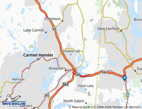 Mapa MICHELIN Brewster Hill - ViaMichelin
