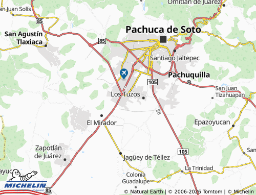 Carte MICHELIN Villas de Pachuca - ViaMichelin