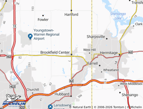 Mappa MICHELIN Brookfield Center - ViaMichelin