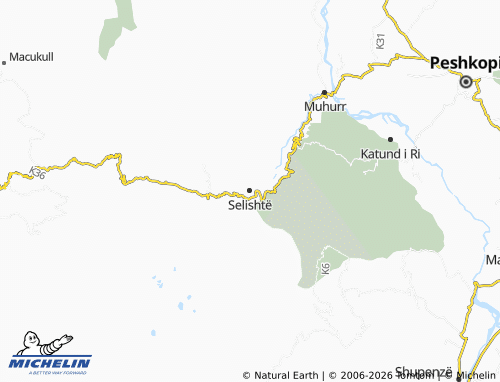 Mappa MICHELIN Selishtë - ViaMichelin