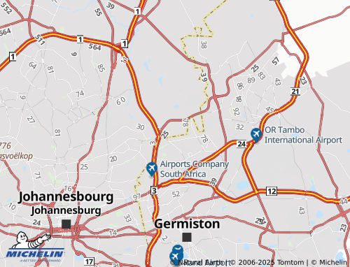 Kaart MICHELIN Greenstone Hill Extension 27 - ViaMichelin