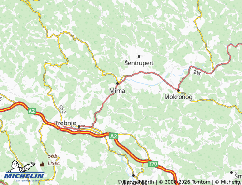 Mapa MICHELIN Zabrdje - ViaMichelin