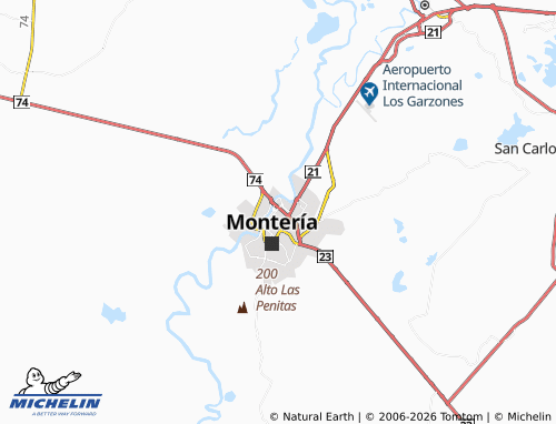 Carte MICHELIN Montería Moderno - ViaMichelin