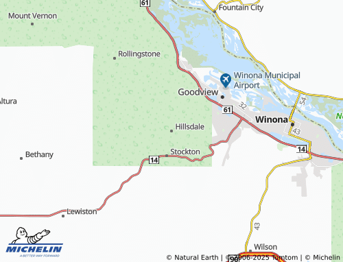 MICHELIN-Landkarte Hillsdale - ViaMichelin