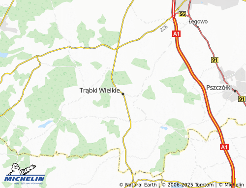 Mappa MICHELIN Trąbki Wielkie - ViaMichelin