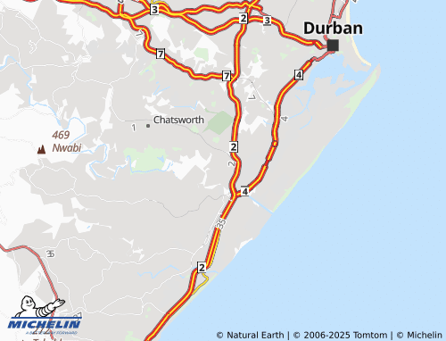 MICHELIN Lamontville map - ViaMichelin