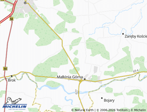 MICHELIN Błędnica map - ViaMichelin