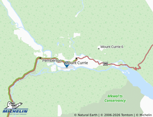 Mappa MICHELIN Mount Currie - ViaMichelin