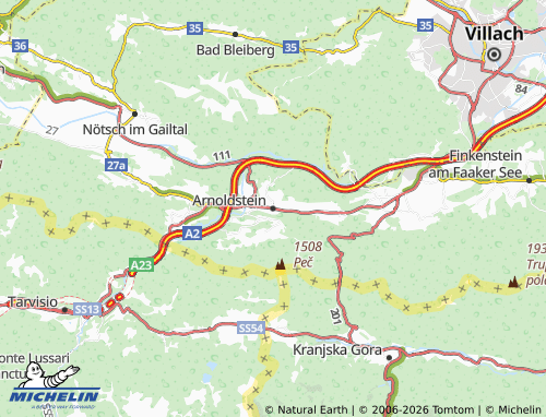 Mapa MICHELIN Arnoldstein - ViaMichelin
