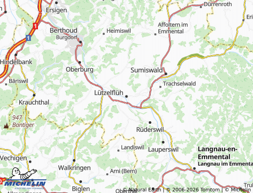 Mapa MICHELIN Lützelflüh - ViaMichelin