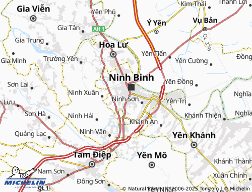 MICHELIN-Landkarte Nam Thành - ViaMichelin