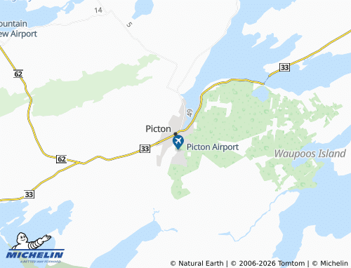 MICHELIN Picton map - ViaMichelin