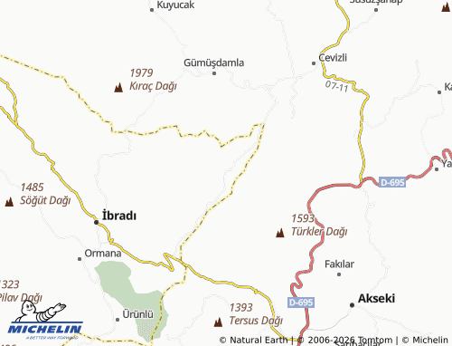 MICHELIN Üzümdere map - ViaMichelin