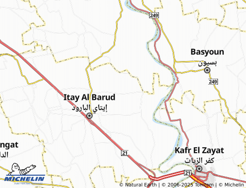 MICHELIN Menyet Beni Mansour map - ViaMichelin