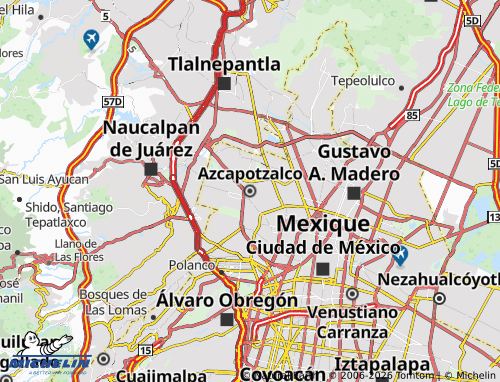 Mappa MICHELIN Azcapotzalco - ViaMichelin