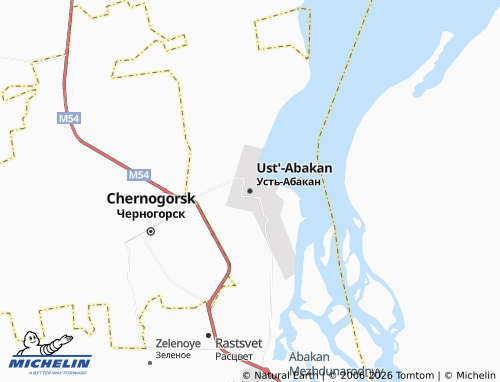 MICHELIN-Landkarte Ust'-Abakan - ViaMichelin