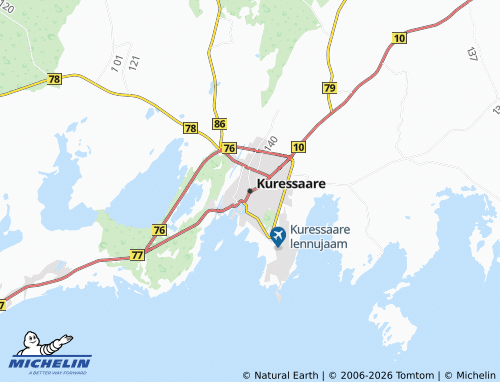 MICHELIN-Landkarte Kuressaare - ViaMichelin