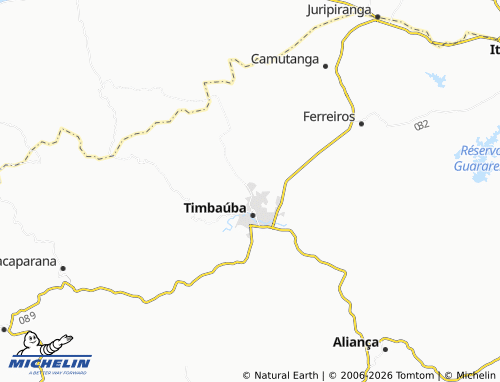 Carte MICHELIN Timbaubinha - ViaMichelin