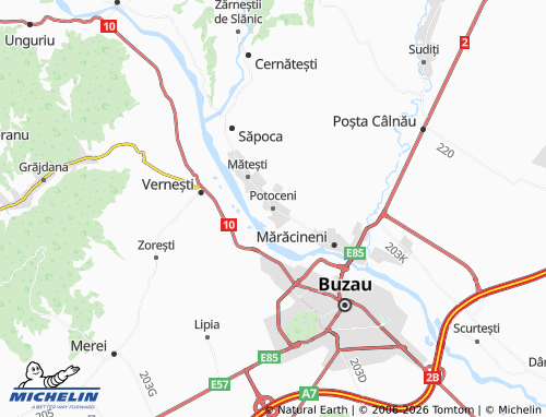 Mapa MICHELIN Potoceni - ViaMichelin