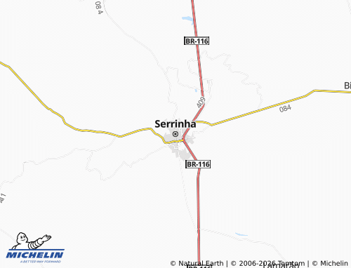 MICHELIN Serrinha map - ViaMichelin