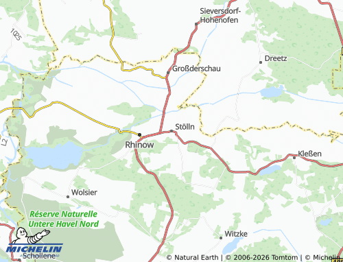MICHELIN Stölln map - ViaMichelin