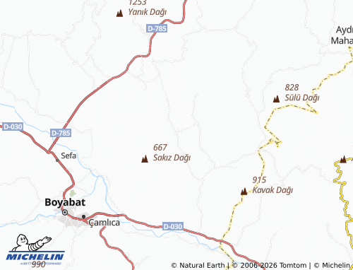 MICHELIN-Landkarte Çattepe - ViaMichelin
