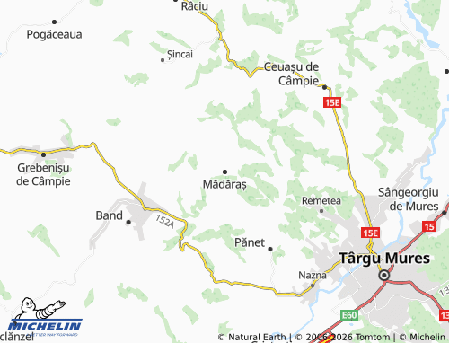 Carte MICHELIN Mădăraș - ViaMichelin