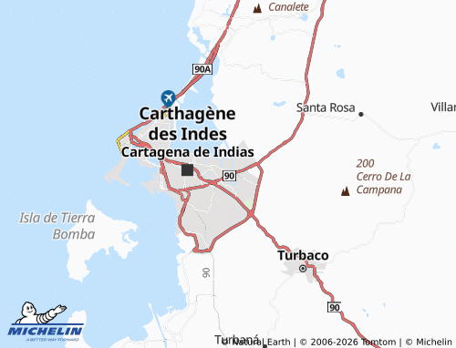 Carte MICHELIN Las Palmeras - ViaMichelin
